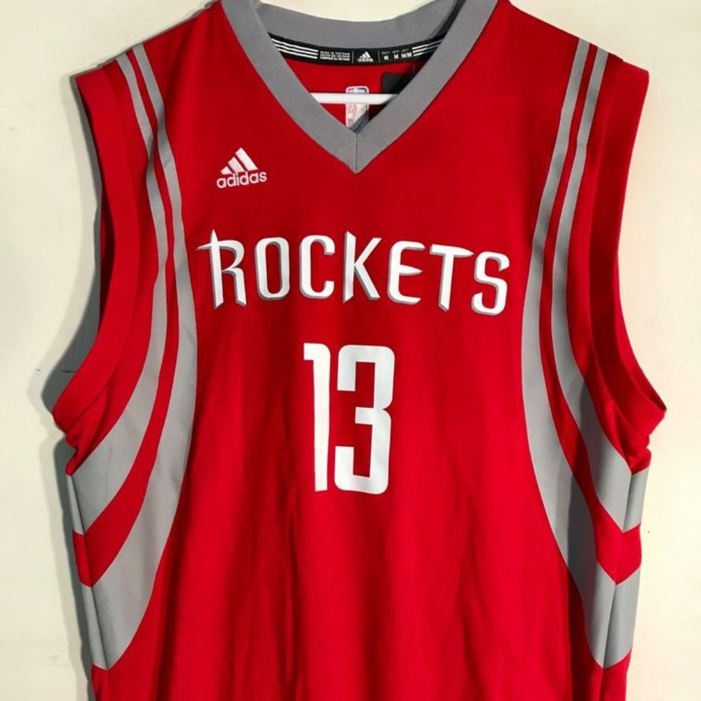 ADIDAS HOUSTON ROCKETS JAMES HARDEN Red JERSEY Size XL or XXL New with tags